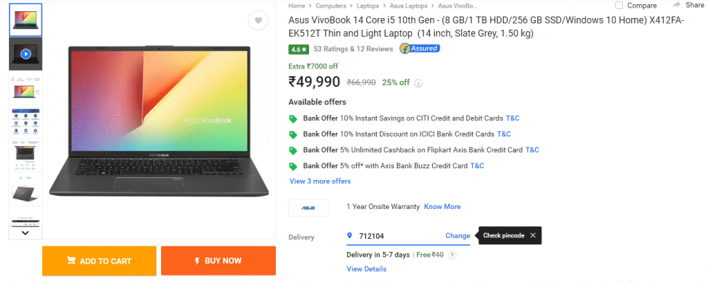 Best selling Intel laptops gets discounted on Flipkart's Big Saving Days