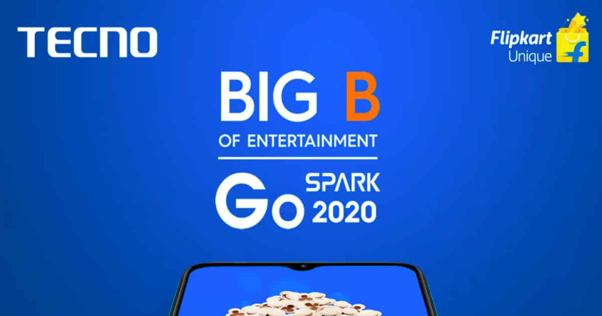 Tecno Spark Go 2020 to Launch in India Tuesday, available via Flipkart