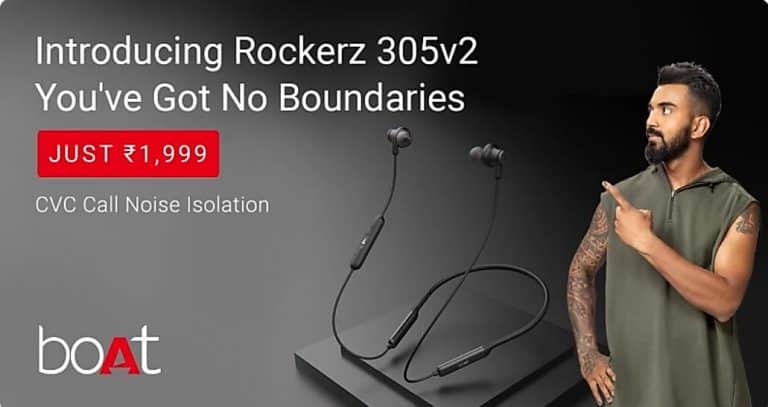 boAt Rockerz 305v2 Bluetooth Headset launched in India via Flipkart at Rs.1,999