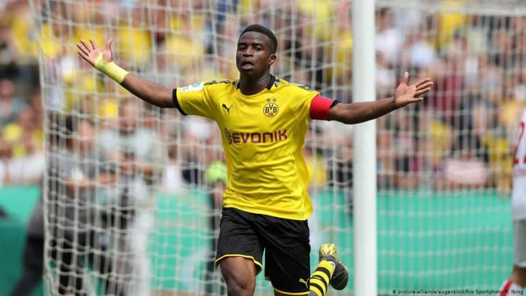 Haaland and Favre all praises for young Youssoufa Moukoko