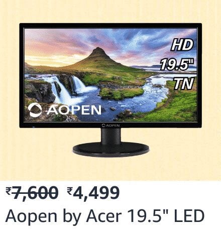 acer 19.5 Best-selling blockbuster deals on Monitors in Amazon Freedom Sale