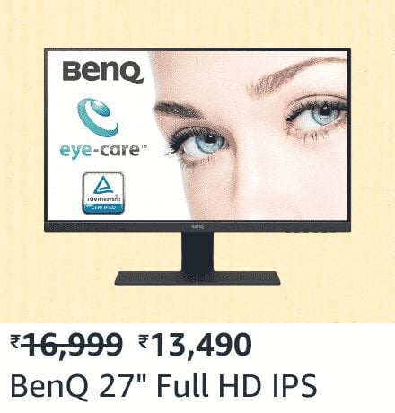 benq 27 Best-selling blockbuster deals on Monitors in Amazon Freedom Sale