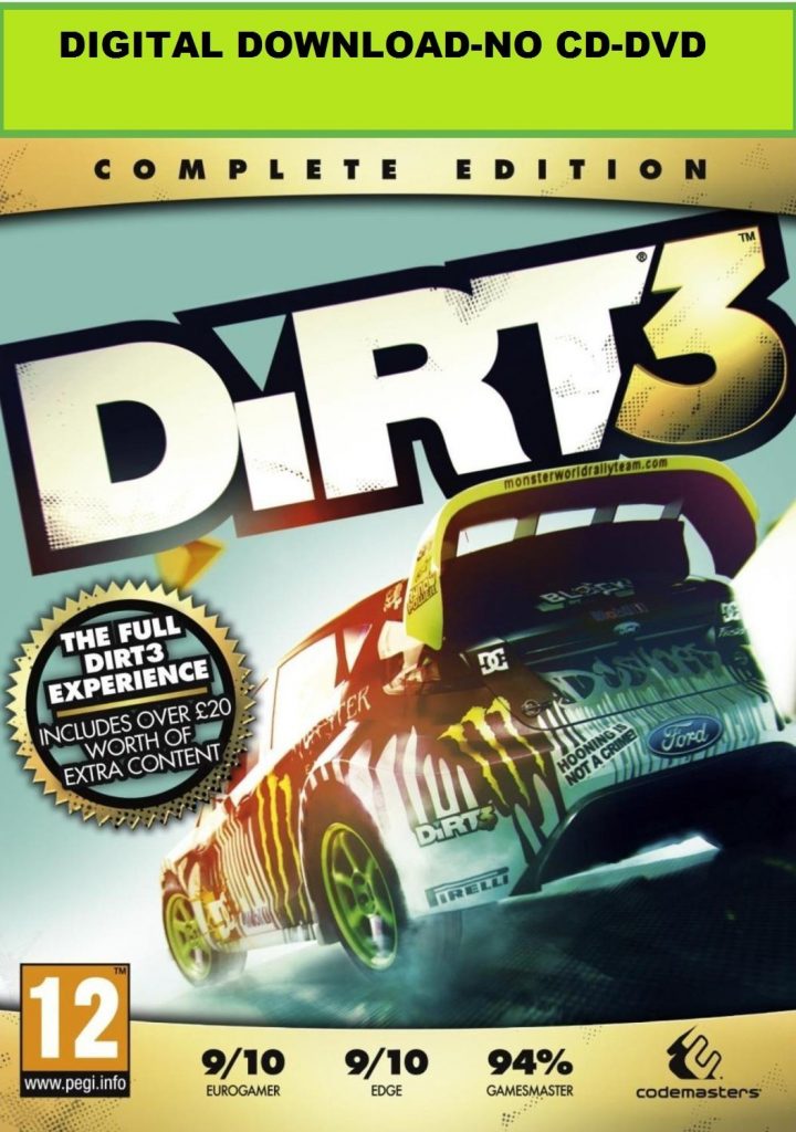 dirt 3 Top 10 bestseller PC games on Amazon in India in 2020