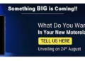 Motorola launching a new smartphone in India on August 24 via Flipkart