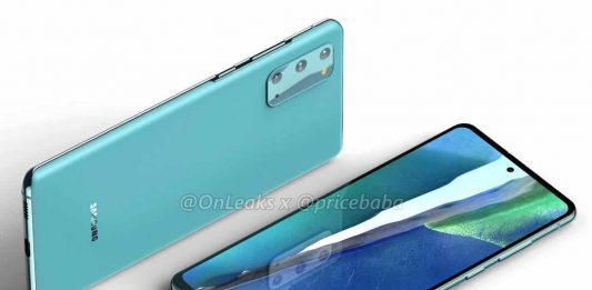 Samsung Galaxy S20 Fan Edition 5G appears in leaked renders