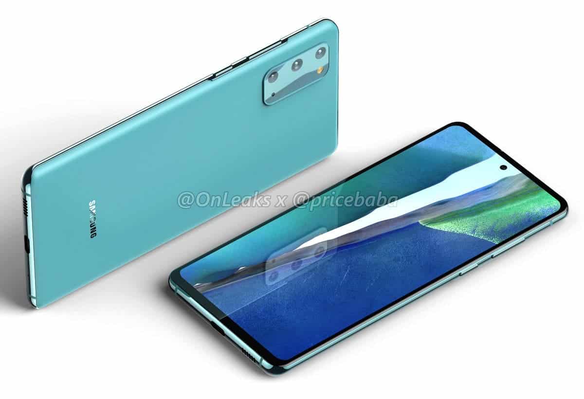 Samsung Galaxy S20 Fan Edition 5G appears in leaked renders