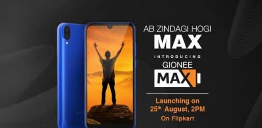 Gionee Max launch date revealed along with the launch date