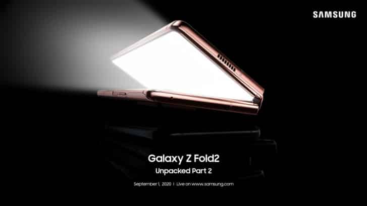 gsmarena 001 15 Samsung Galaxy Z Fold2 Unpacked event scheduled for September 1