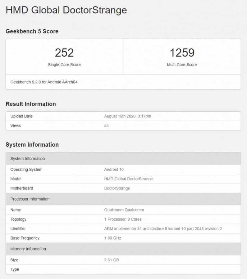 gsmarena 001 4 3 Nokia 3.4 spotted in Geekbench with 3GB RAM, codenamed 