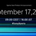 Sony's 17th September announcement event will be on Xperia 5 II
