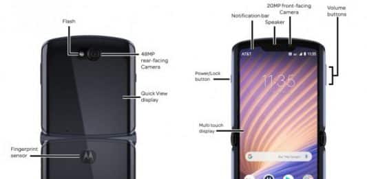 Moto Razr 2020 diagram leaked, looks exactly how we expected