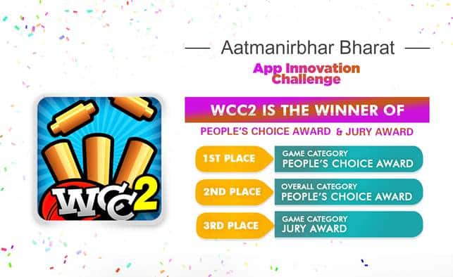 Nextwave Multimedia's World Cricket Championship 2 wins AatmaNirbhar challenge