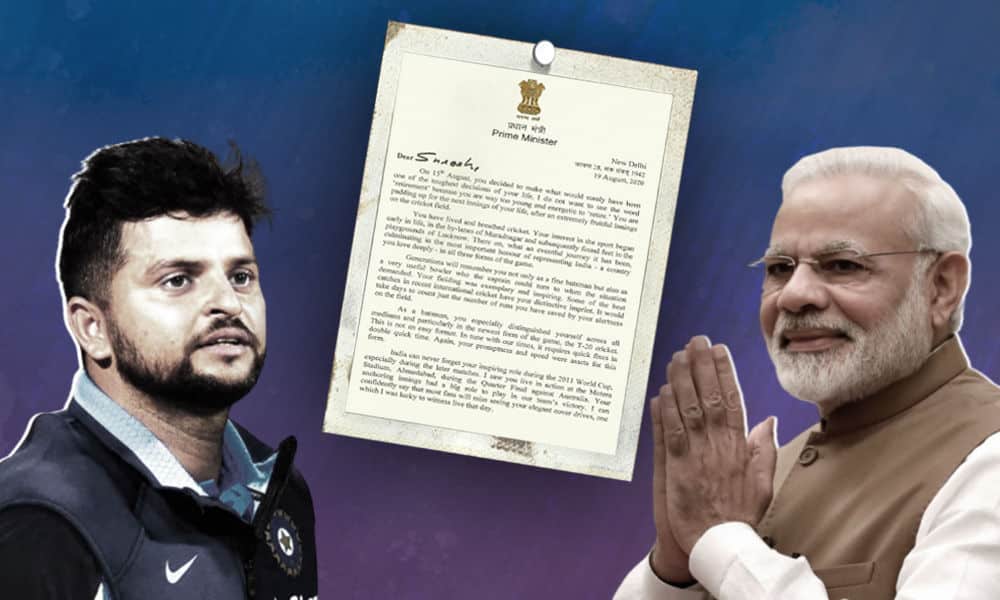 PM Modi sent a token of appreciation to Suresh Raina