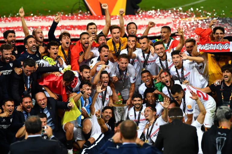 Sevilla create a record of winning all of their 6 Europa League finals