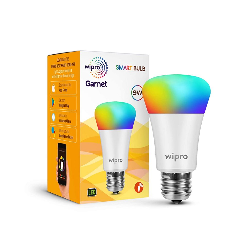 wipro e27 9w Wipro launches a range of Wi-Fi enabled smart bulbs on Amazon Prime Day