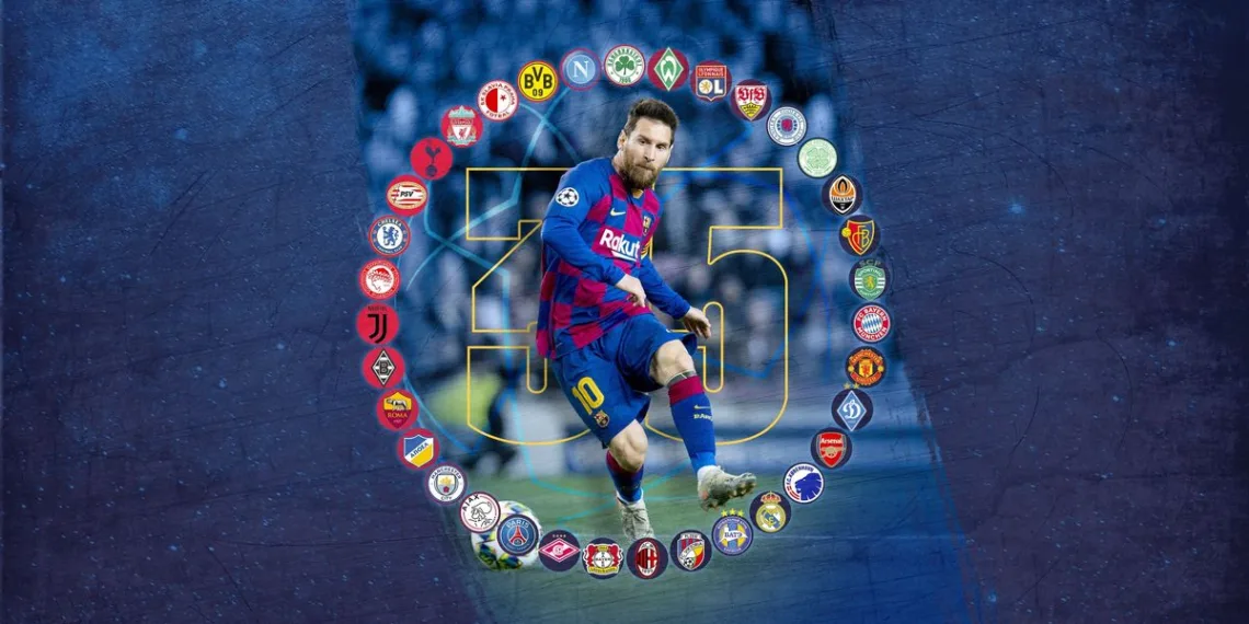 One more record for Messi: The Argentinian has now scored against 35 teams in the Champions League