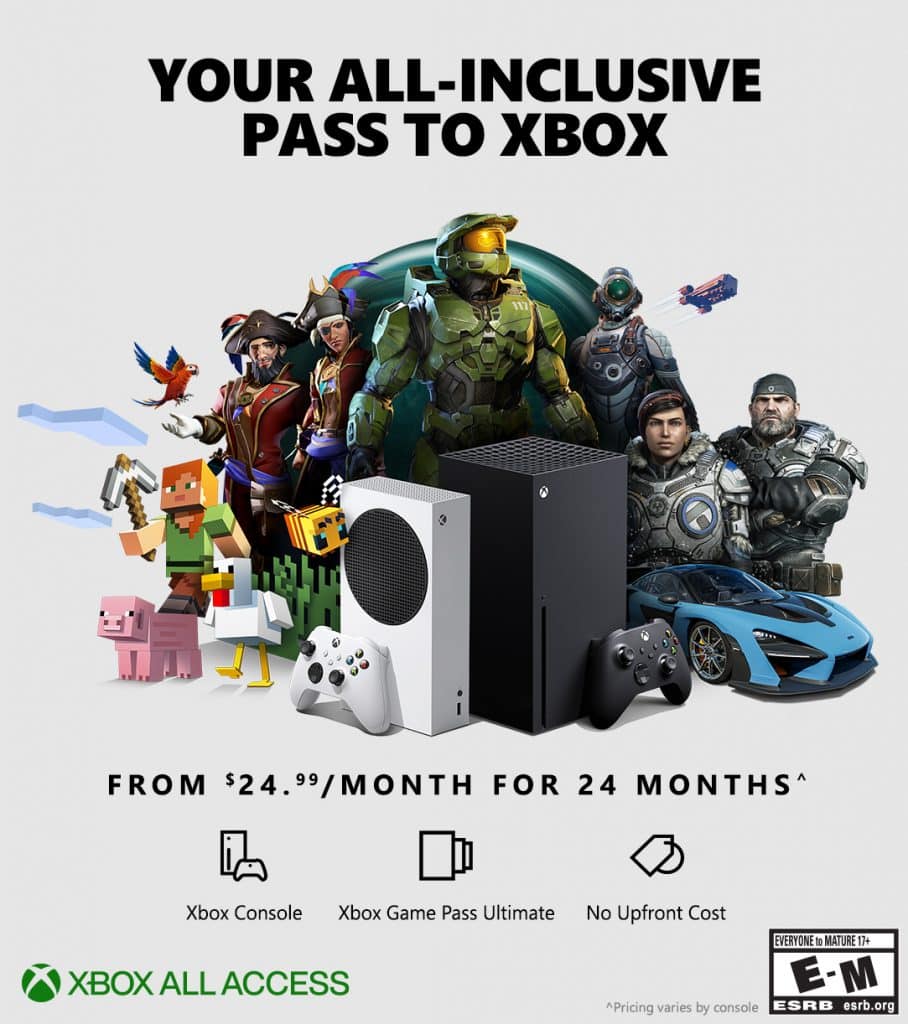 Now with Xbox Game Pass Ultimate get EA Play for free, Xbox All Access now starting at $24.99 a month
