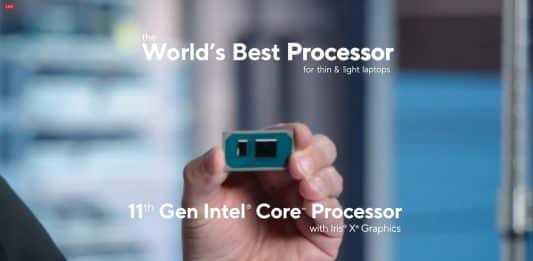 Intel Tiger Lake lineup for laptops announced: up to 4.8GHz turbo confirmed