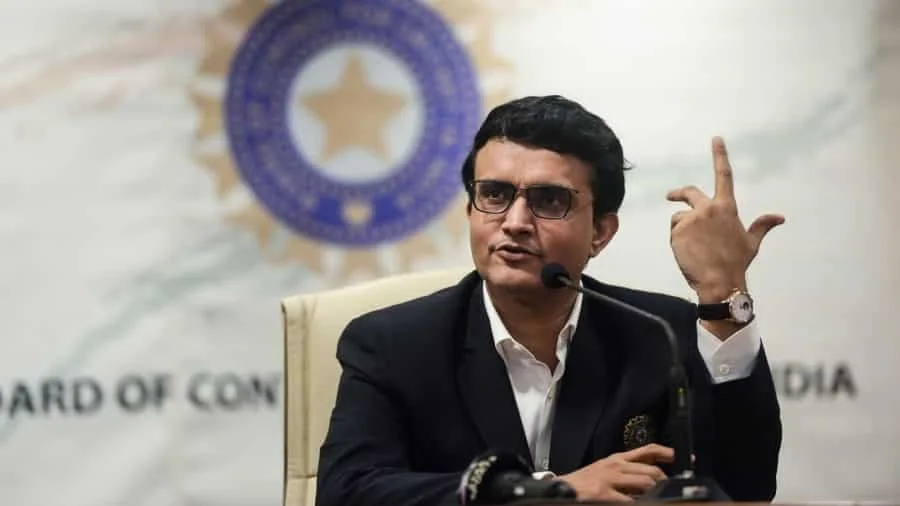Former cricketer Sourav Ganguly, newly-elected president of the Board of Control for Cricket in India (BCCI), speaks during a press conference at the BCCI headquarters in Mumbai on October 23, 2019. - Former captain Sourav Ganguly was unanimously elected on October 23 as president of India's troubled cricket board, the sport's most powerful body. (Photo by Punit PARANJPE / AFP) (Photo by PUNIT PARANJPE/AFP via Getty Images)