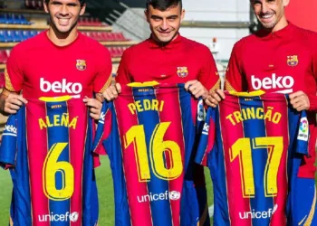 Trincao, Alena, and Pedri handed shirt numbers ahead of the Villareal clash on Sunday