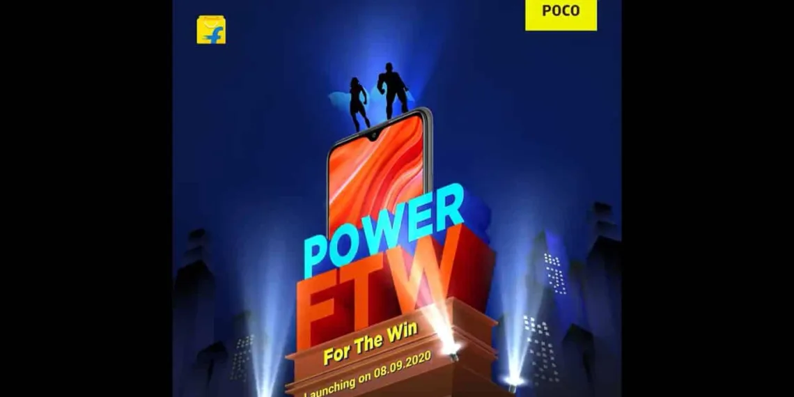 POCO M2 is announced to be launched in India on September 8 via Flipkart