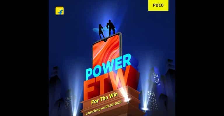 POCO M2 is announced to be launched in India on September 8 via Flipkart