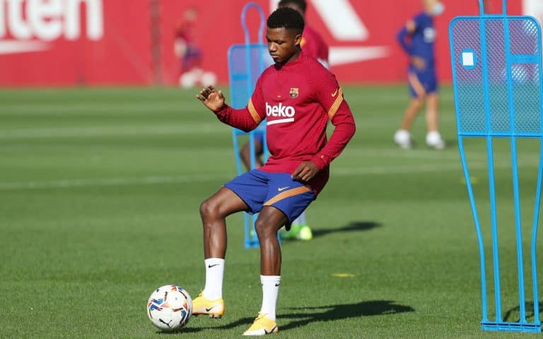 Ansu Fati suffers injury before the friendly against  Nàstic