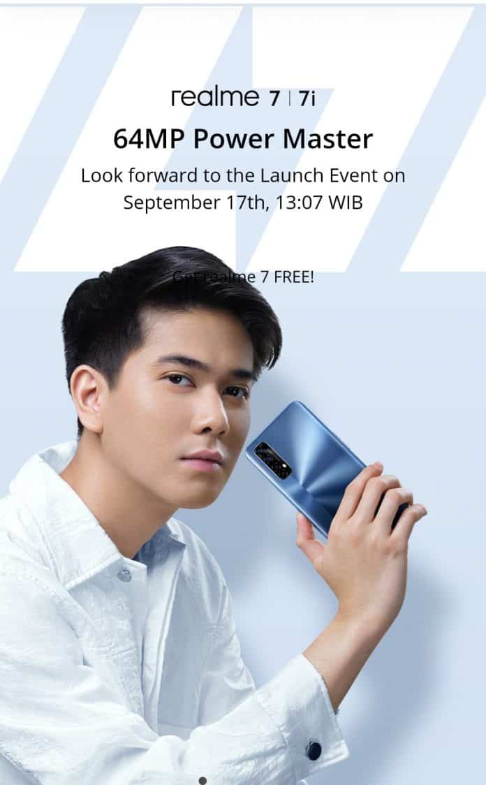Realme 7 and Realme 7i are set to launch in Indonesia on September 17 Realme 7 and Realme 7i are set to launch in Indonesia on September 17