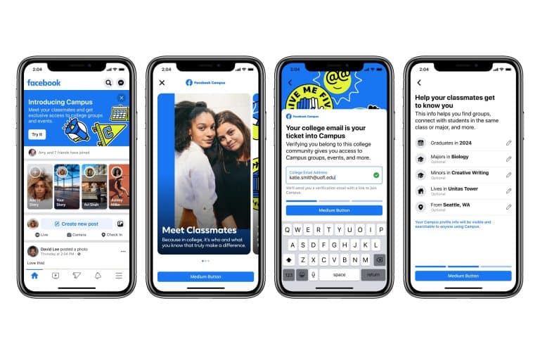 College Student-only social network: Facebook Connect launches in the US