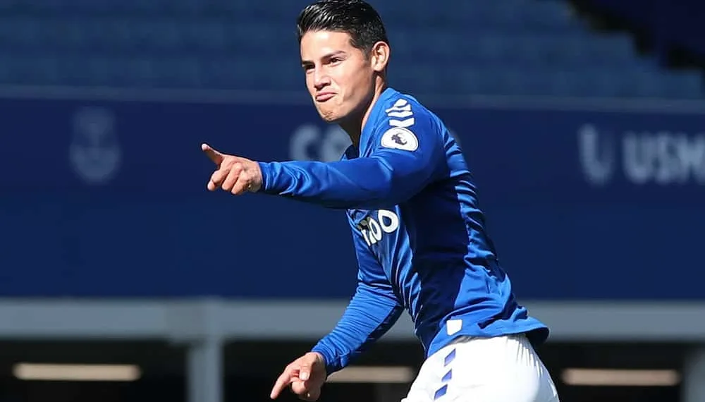 James Rodriguez Scoring His Debut Goal