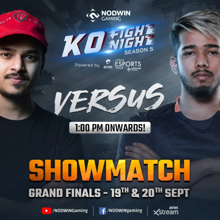 Grand Finale of NODWIN Gaming’s KO Fight Night From September 19-20
