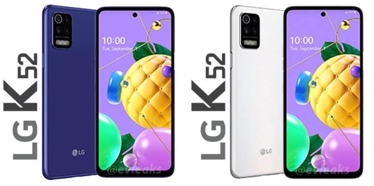 LG K52 renders leaked along with some specs