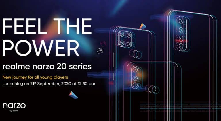 More Specifications of Realme Narzo 20 series leaked ahead of September 21