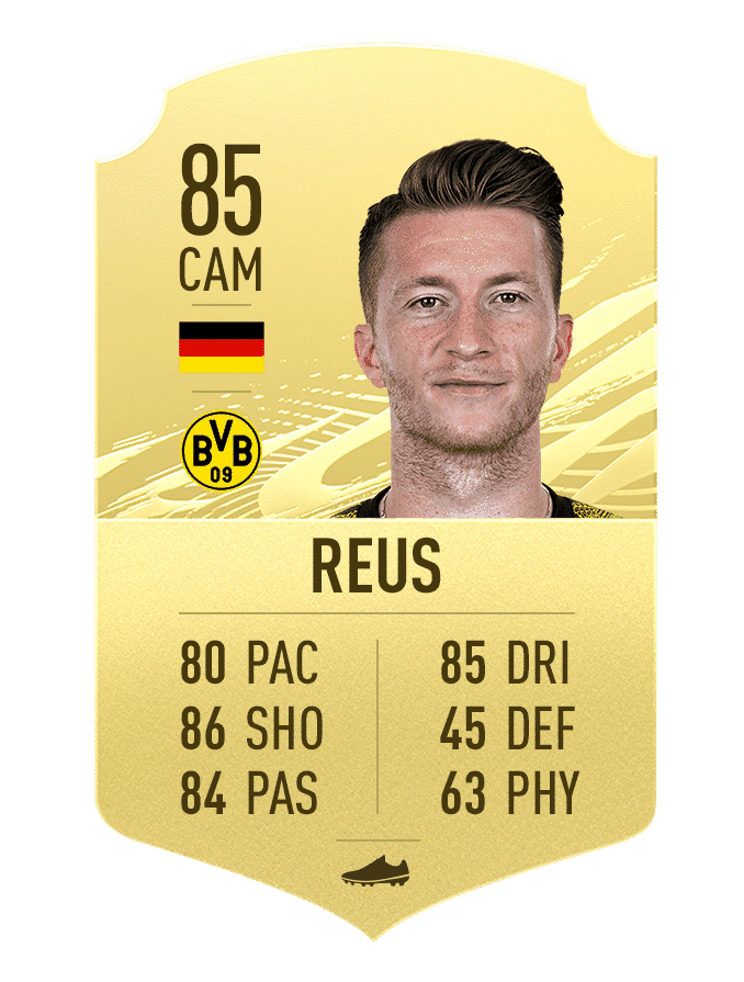 Reus Top 10 BIG downgrades to some popular players in FIFA 21