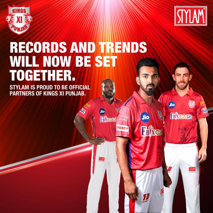 Stylam announces association with Kings XI Punjab for Dream11 IPL 2020