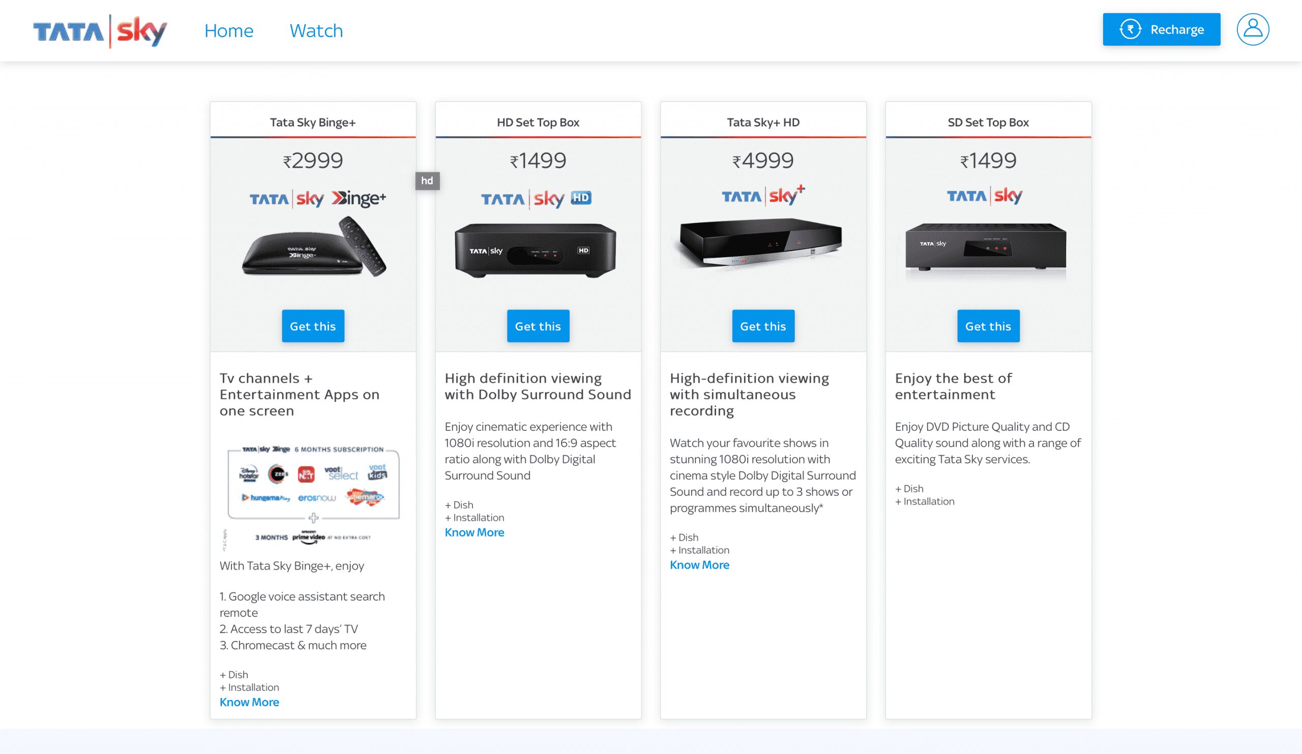 Tata Sky Binge+ STB receives a price cut now available for Rs. 2,999