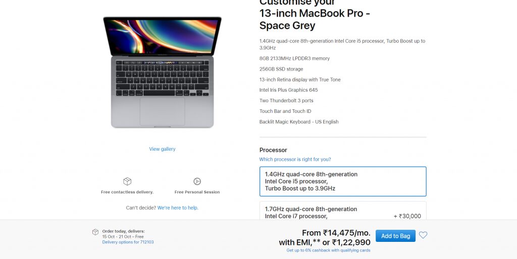 Apple Macs are now customizable via its Indian online store