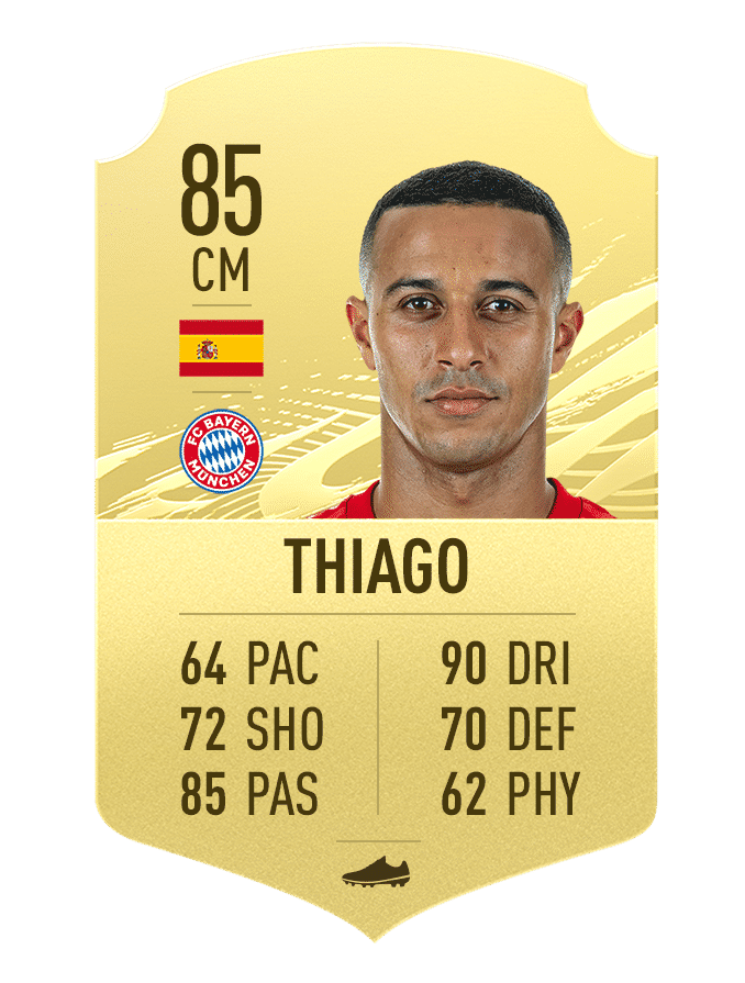 Thiago Top 10 footballers with 5-star skill move in FIFA 21
