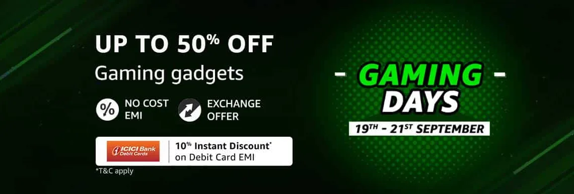 Amazon.in brings back ‘Grand Gaming Days’ with offers on gaming laptops, gaming consoles, smartphones, accessories, and more