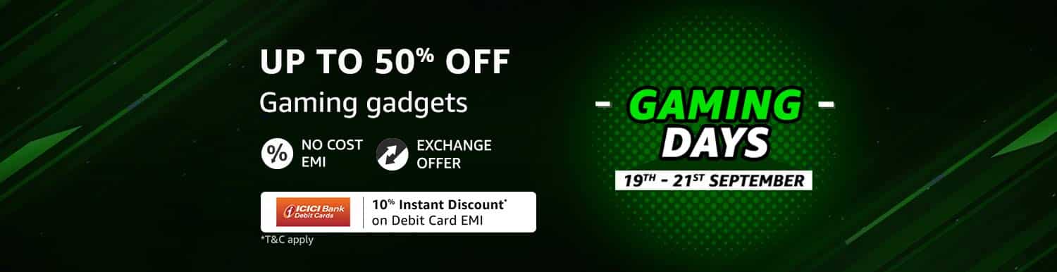 Amazon.in brings back ‘Grand Gaming Days’ with offers on gaming laptops, gaming consoles, smartphones, accessories, and more