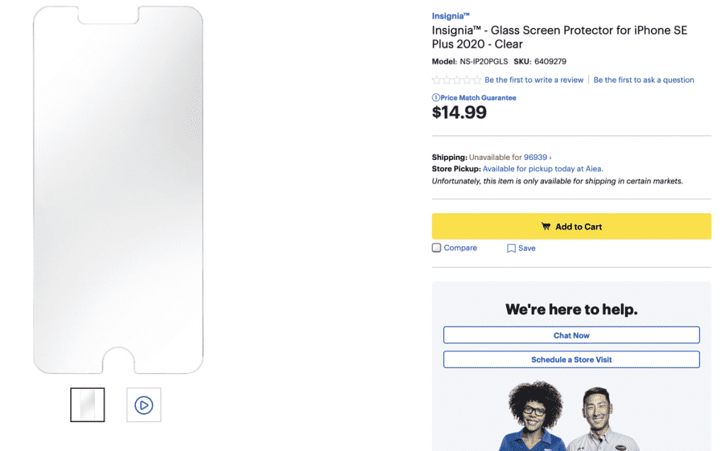 iPhone SE Plus 2020 screen protector spotted at Best Buy