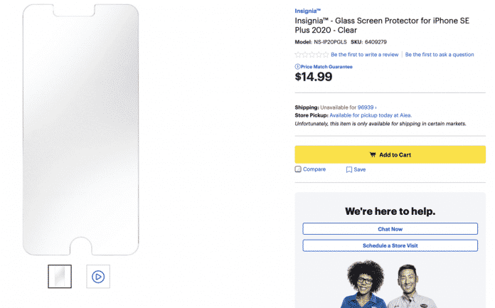 iPhone SE Plus 2020 screen protector spotted at Best Buy iPhone SE Plus 2020 screen protector spotted at Best Buy