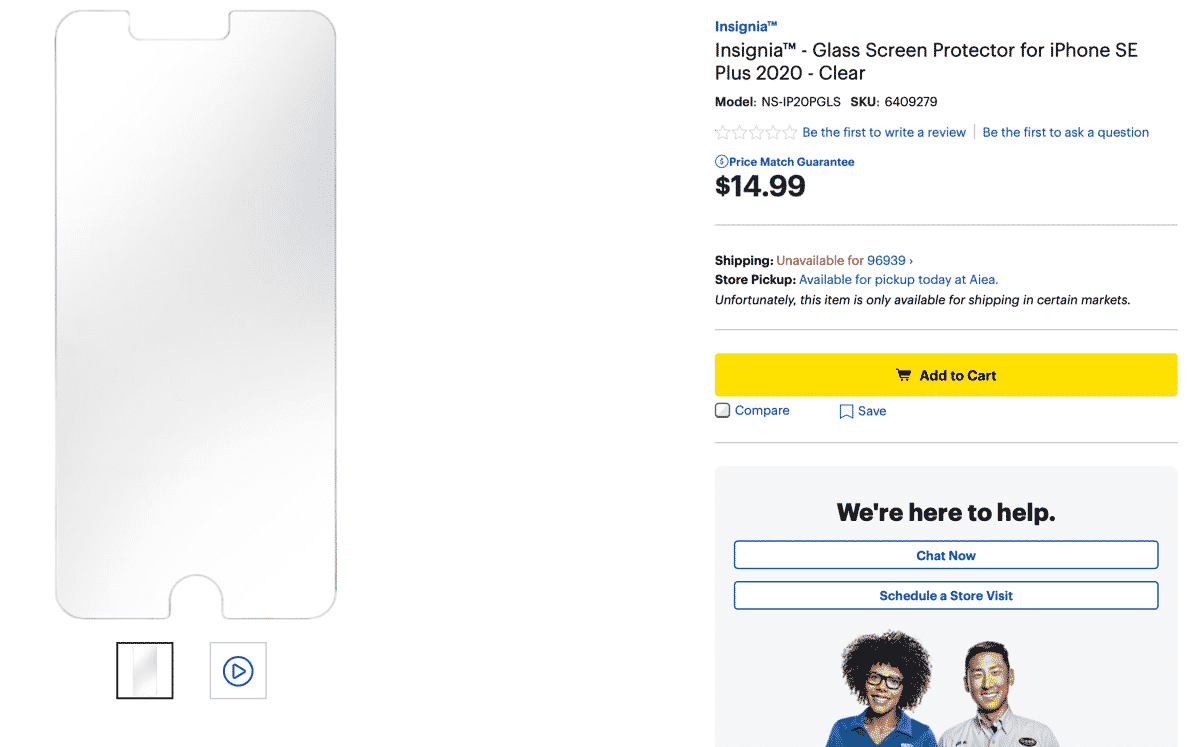 iPhone SE Plus 2020 screen protector spotted at Best Buy