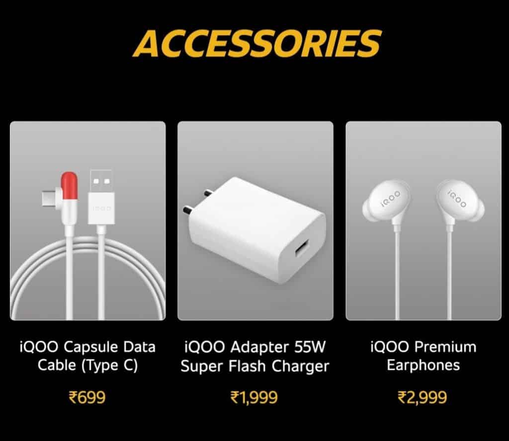iqoo 1 iQOO will sell its Accessories in India separately from now on