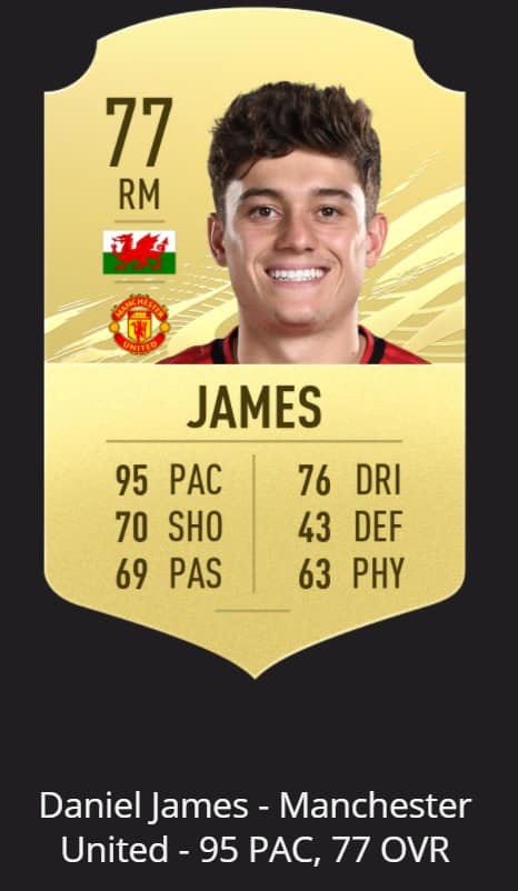 james 1 Top 10 fastest football players in FIFA 21