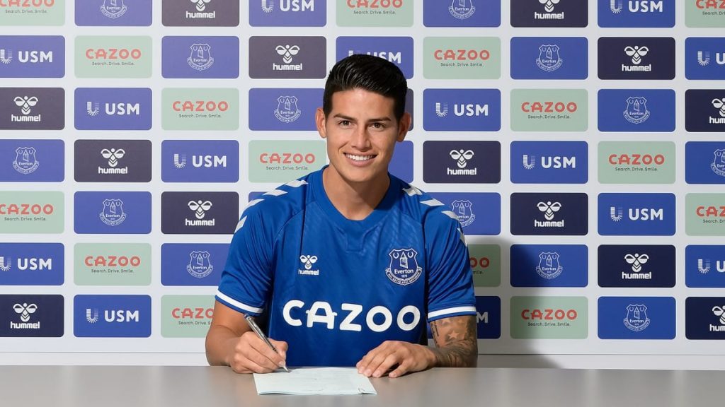 james rodriguez everton transfer contract Top 10 winners of the summer transfer window in 2020