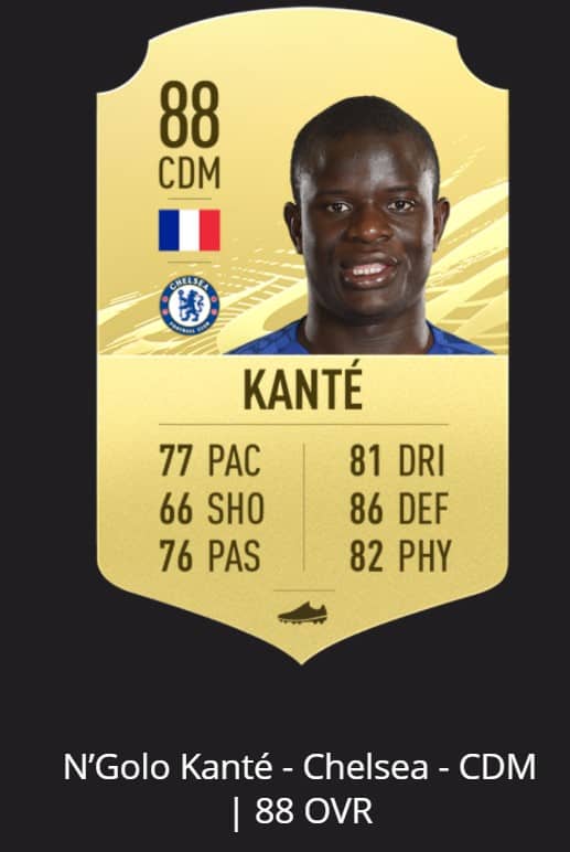 kante Here's the Premier League starting XI in FIFA 21