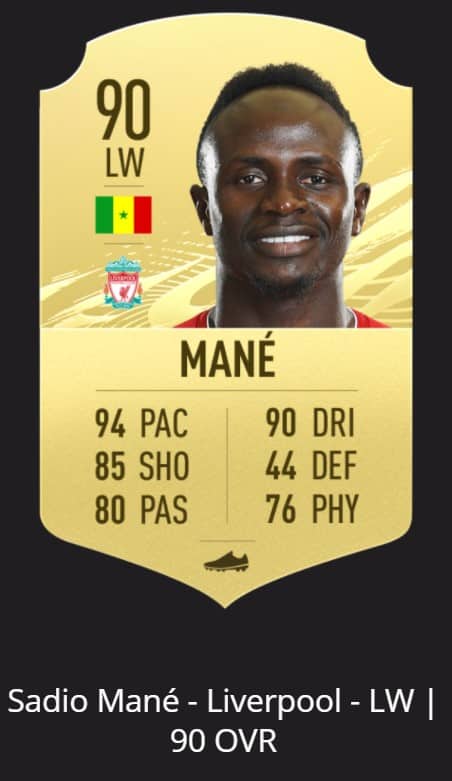 mane 1 OFFICIAL: Top 10 wingers (RW, LW, RM, LM) in FIFA 21