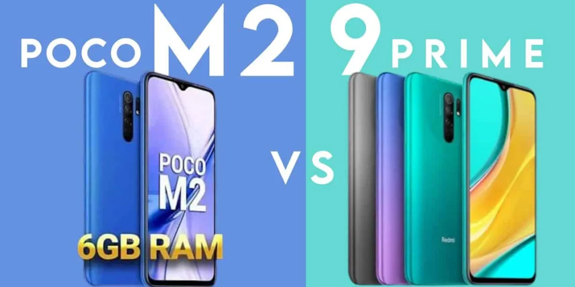 Are Redmi 9 Prime and POCO M2 both the same phones with a different back cover and storage options?
