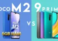 Are Redmi 9 Prime and POCO M2 both the same phones with a different back cover and storage options?